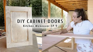 DIY CABINET DOORS | Kitchen Makeover EP 9 | XO, MaCenna