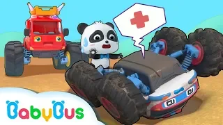 Monster Ambulance Got Injured | Super Truck Rescue Team | Monster Car Song | BabyBus