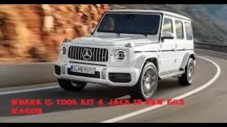 Where🤔  is location of 🔧 tool kit and  jack in new G63 wagon AMG
