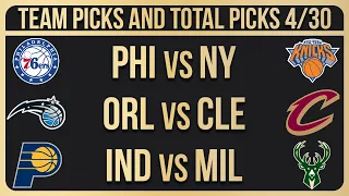 NBA Picks Today 4/30/2024 | NBA Bets Today NBA Predictions Today