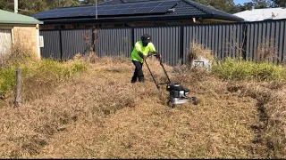 Disabled and Elderly couple gets a Free Yard Clean Up - Part II Not So Easy Part