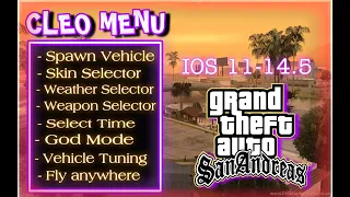 How to install CLEO Mod in GTA SA on IOS 2022 (Skin Selector, Vehicle Spawn, Fly etcc...)