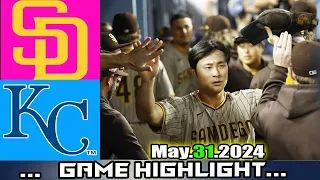 SD Padres Vs. KC Royals (06/01/24) [GO - kim ha seong] GAME HIGHLIGHTS | MLB Season 2024