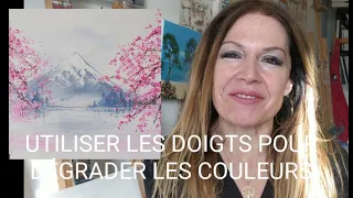 UTILISER LES DOIGTS POUR RÉALISER DE JOLIS DÉGRADÉS par Nelly LESTRADE