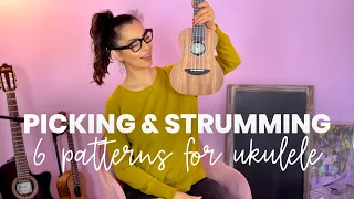 6 Picking & Strumming Patterns for Ukulele | Taught by a Music Teacher 🎶