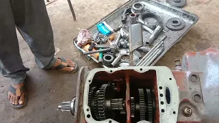 mf 240 tractor gearbox complete fitting | gearbox repairing
