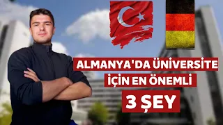ALMANYA'DA ÜNİVERSİTE OKUMAK için Türkiye de ne yapılmalı? Almanya'da Üniversite Okuma Rehberi #1