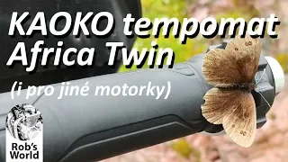 Tempomat na Afrca Twin a jiné motorky | mini Recenze Kaoko
