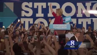 Hillary Clinton, Tim Kaine campaign in Harrisburg
