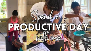 A Productive Day as a Mom of TWO | Kid's Clothing Haul | Homeschool activities | Homemaking