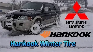 Mitsubishi Pajero Sport in the Snow | Test Tires Hankook Winter