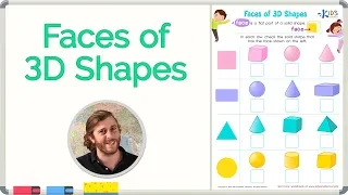 Faces of 3D Shapes | Geometry | Math for 2nd Grade | Kids Academy