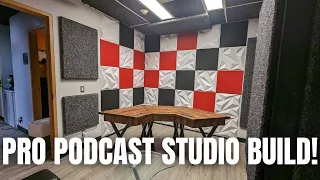 HOW TO BUILD A PRO PODCAST STUDIO! FULL ACOUSTIC TREATMENT!