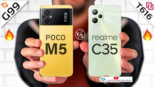 POCO M5 VS Realme C35  | Camera | Body | AnTuTu | Benchmark | Display | Full Comparison.