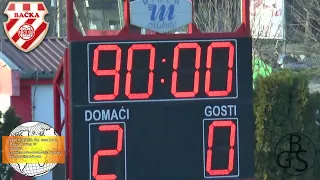 VFL Sever 18.kolo : fk Bačka 1901-fk Vojvodina BG