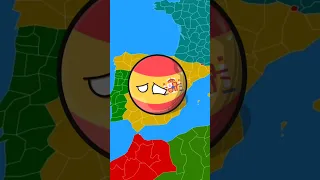 países cuando hay un terremoto #countryballs #humor #shorts #chile