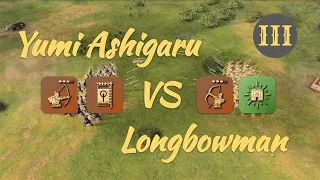 Yumi Ashigaru + Bannerman vs Longbowman + Network of Citadels in Castle