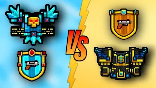 Weak Armor!! Crystal Clan Armor VS Gold Clan Armor - Pixel Gun 3D