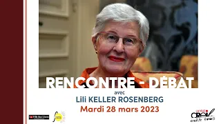 Rencontre-débat avec Lili Keller Rosenberg, survivante de la Shoah