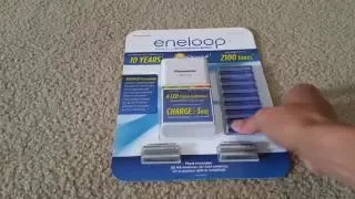 Unboxing Latest 5th Generation eneloop Panasonic Rechargeable Charger Batteries Kit Full HD 2016