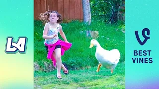 TRY NOT TO LAUGH Funny Videos - Funniest Reaction When Kids Meet Animals