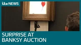 Banksy 'prank' sees £1 million artwork shredded | ITV News