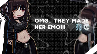OMG.. THEY MADE HER EMO‼️🖤⛓️