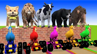 5 Giant Duck, Monkey, Lion, piglet, checken, zebra, Tiger, Sheep, Transfiguration funny animal 2023