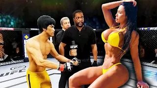 UFC 4 | Bruce Lee vs. Mulatto Lux Girl (HOT MODEL) (EA Sports UFC 4)
