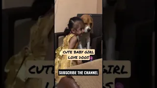 Cute baby girl loving and hugging a beagle pet dog | unconditional love