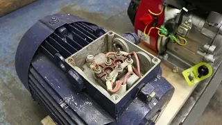 Electric generator from asynchronous motor!DIY!