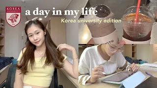 a day in my life as a Korea University student📚☕️ studying, eating, classes