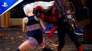 New Transformation Spider Man Checks Up On Mommy Black Cat Suit In Marvel's Spider Man Scenes