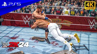 WWE 2K24 - John Cena vs. Roman Reigns | No Holds Barred Match | PS5™ [4K60]