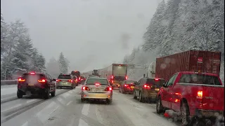 SNOQUALMIE PASS STORM, POLICE, FIRE, PASS CLOSED, STUCK IN TRAFFIC, PEOPLE UNPREPARED