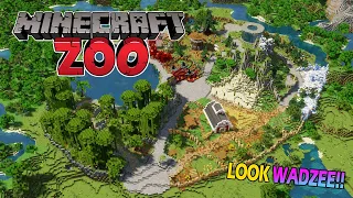 WADZEE!! Make a zoo in Minecraft (plz) - Minecraft Speedbuild