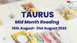TAURUS Month 16- 31 August 2022| CONGRATULATIONS😇 Wheel of Fortune🎡brings all answers&happy changes!