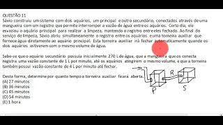 Questão 11 processo seletivo IFSC 2023.1 Técnico Integrado. Prova de Matemática.