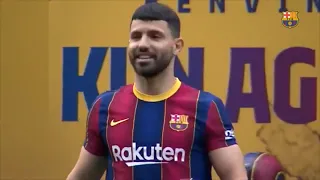 Kun Aguero Official Presentation as Barcelona Player