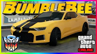 GTA 5 Online- Bumblebee Transformers Vehicle Customization "5th Gen Camaro" (Decalsse Vigero ZX)