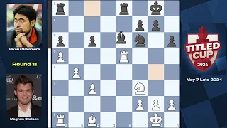 Missed mate in 1 || Magnus vs Hikaru || Titled Cup 2024