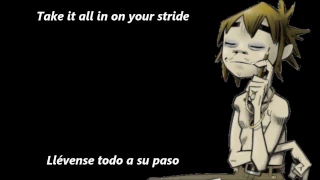 Feel Good Inc [ESPAÑOL-INGLÉS] Gorillaz (Lyrics + Subtitulada)