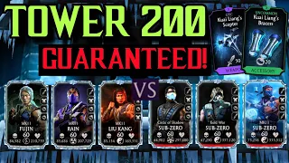 MK Mobile LIN KUEI Tower 200! MK 11 Liu Kang and Rain! | Epic Battle 200 Rewards