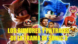 LOS RUMORES Y FILTRAJES DE LA TRAMA DE SONIC 3 2025