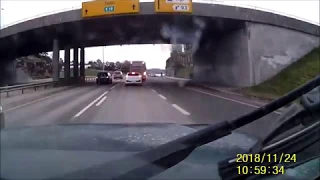 Norwegian dashcam. carcrash/ bad drivers/ near accidents/ Compilation VOL 1