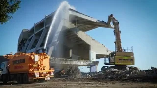 SANFL History - Football Park Demolition (Western Stand) 2019