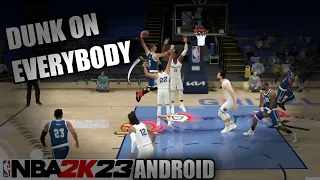 Posters, Contact Dunks etc. 💪 | NBA 2K23 MYTEAM MOBILE DUNK TUTORIAL