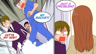 My colleague made fun of the janitor, but the janitor was actually the son of... [Manga Dub]