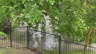 North Texas rain: High water at Mary’s Creek in Fort Worth