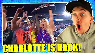 CHARLOTTE FLAIR RETURNS AND WINS THE SMACKDOWN WOMEN'S CHAMPIONSHIP! (REACTION)